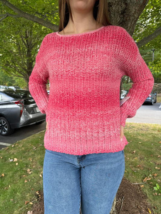 Coral Sea, Pink Knit Sweater