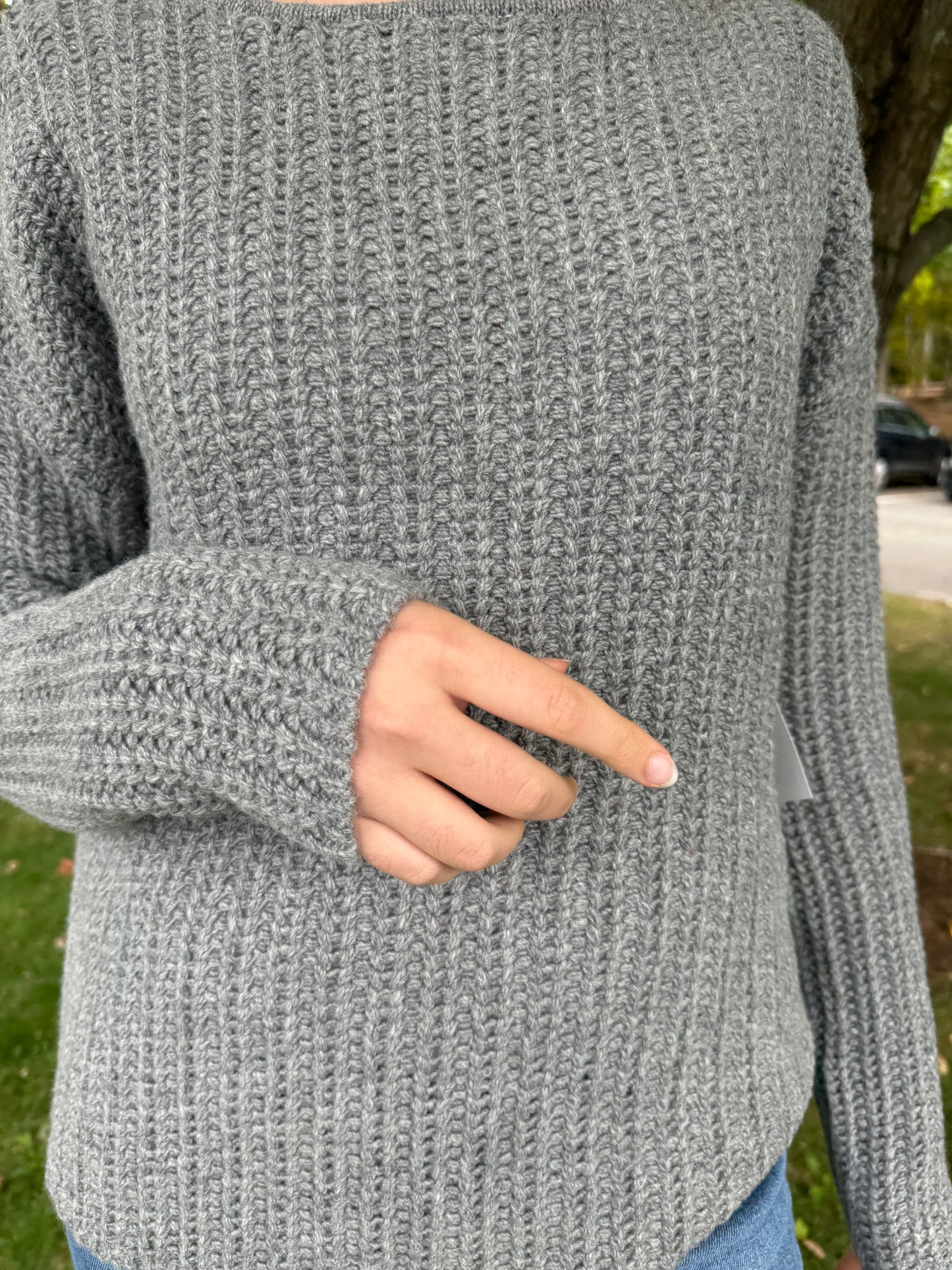 Grey Knit Sweater